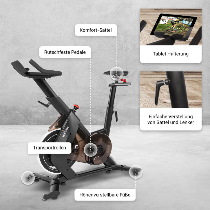 Bicicleta Spinning Profesional Pro S200 - Gorilla Sports ES