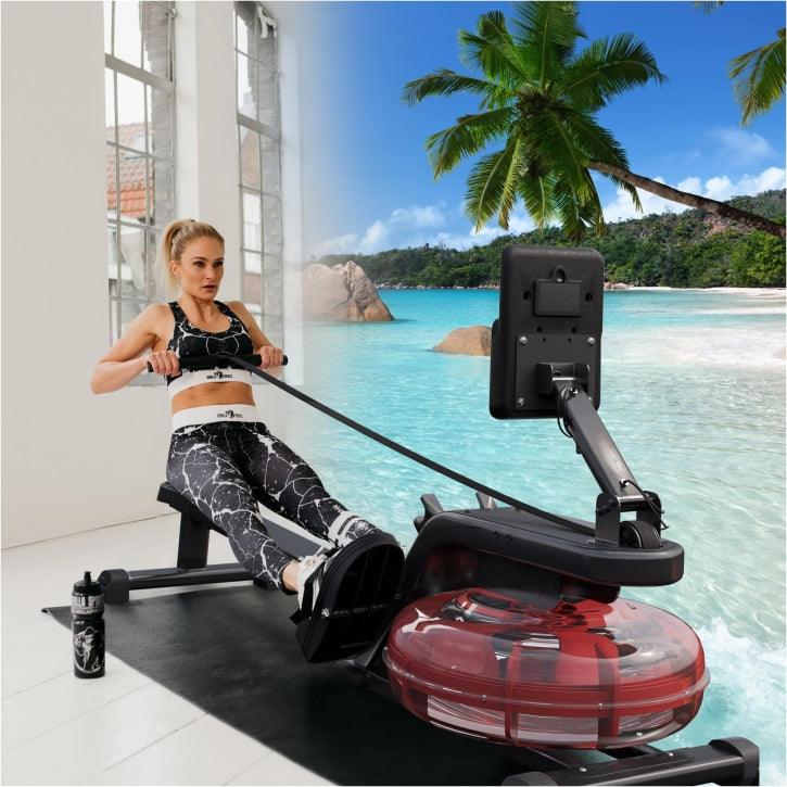 Máquina de Remo de Agua Ajustable - Gorilla Sports ES