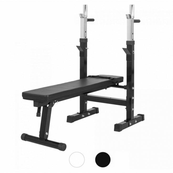 Banco de Musculación con Set de Pesas de Plástico con Triple Agarre - Gorilla Sports ES