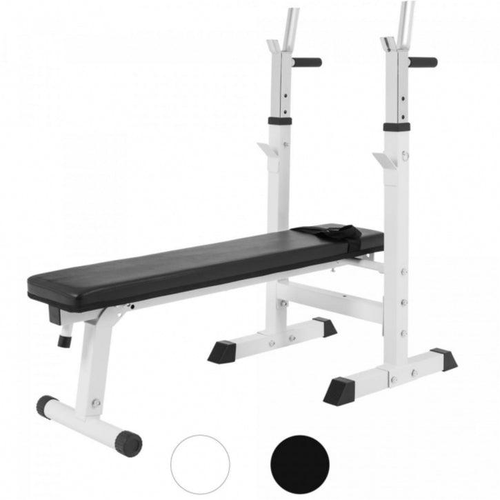Banco de Musculación con Set de Pesas de Plástico con Triple Agarre - Gorilla Sports ES