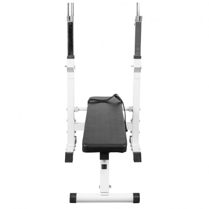 Banco de Musculación con Set de Pesas de Plástico con Triple Agarre - Gorilla Sports ES
