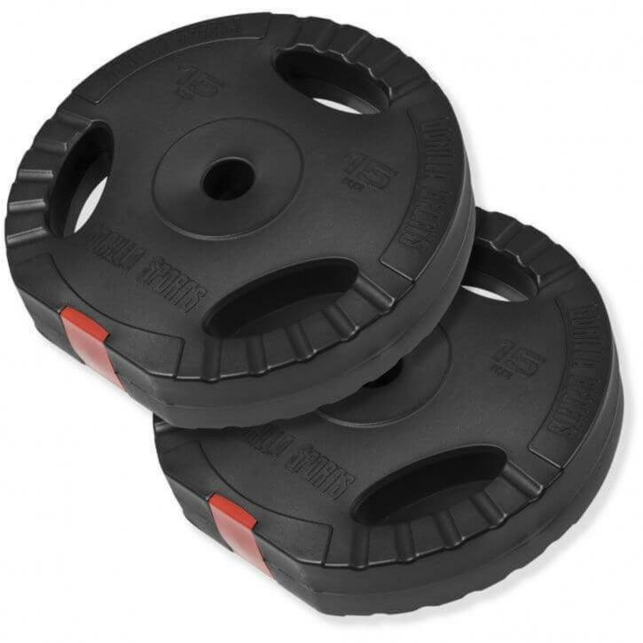 Multiestación Home Gym + Torre de Polea + Set de Pesas de Plástico con Triple Agarre + Protector Suelo - Gorilla Sports ES