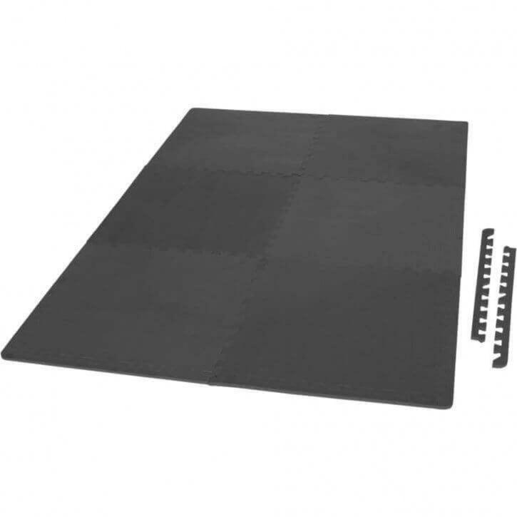 Multiestación Home Gym + Torre de Polea + Set de Pesas de Plástico con Triple Agarre + Protector Suelo - Gorilla Sports ES