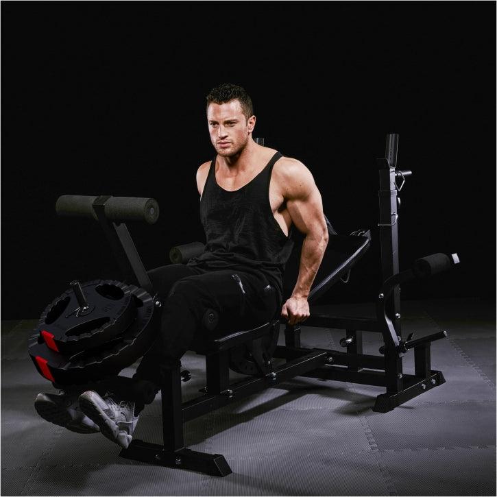 Estación de Musculación Universal con Set de Pesas 100 kg - Gorilla Sports ES