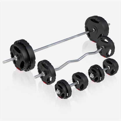 Estación de Musculación Universal con Set de Pesas 100 kg - Gorilla Sports ES