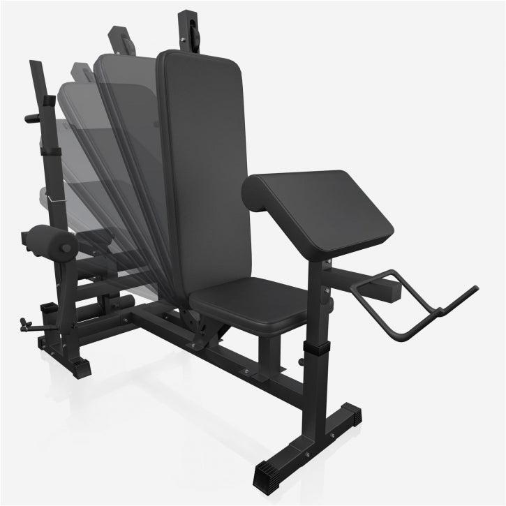 Estación de Musculación Universal con Set de Pesas 100 kg - Gorilla Sports ES