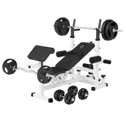 Estación de Musculación Universal con Set de Pesas 100 kg - Gorilla Sports ES