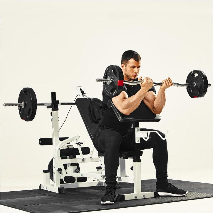 Estación de Musculación Universal con Set de Pesas 100 kg - Gorilla Sports ES