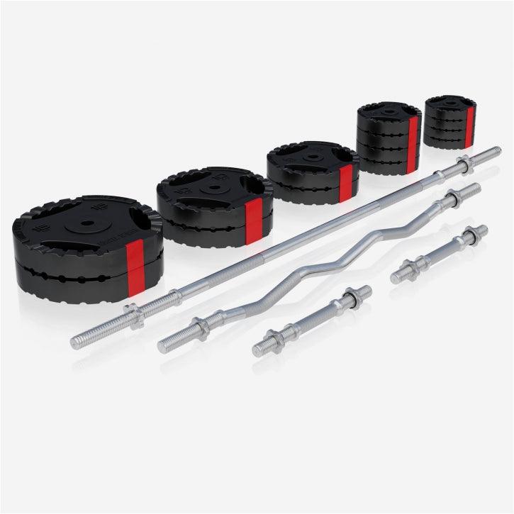 Estación de Musculación Universal con Set de Pesas 100 kg - Gorilla Sports ES