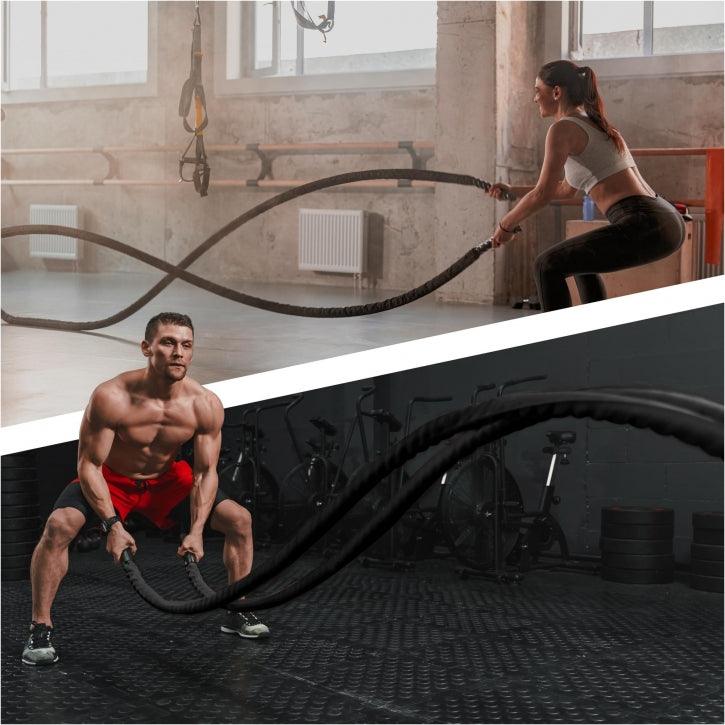 Cuerda de Batalla con Montaje en Pared - Gorilla Sports ES