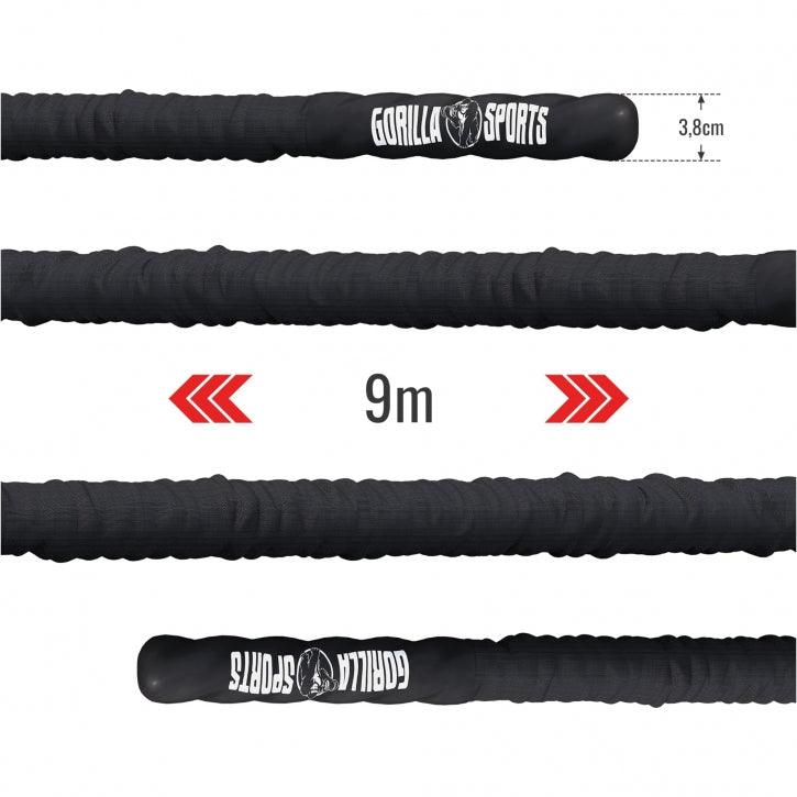 Cuerda de Batalla con Montaje en Pared - Gorilla Sports ES