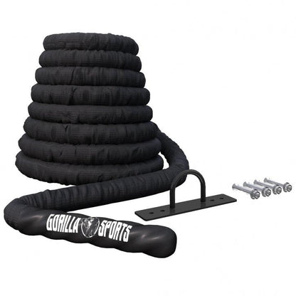 Cuerda de Batalla con Montaje en Pared - Gorilla Sports ES