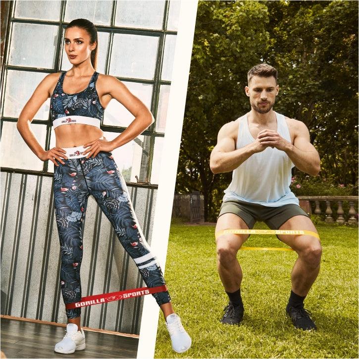 Set de Bandas Elásticas de Fitness de Látex con Bolsa - Gorilla Sports ES