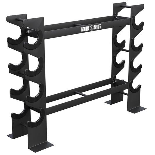 Soporte Multifuncional para Mancuernas y Kettlebells - Gorilla Sports ES