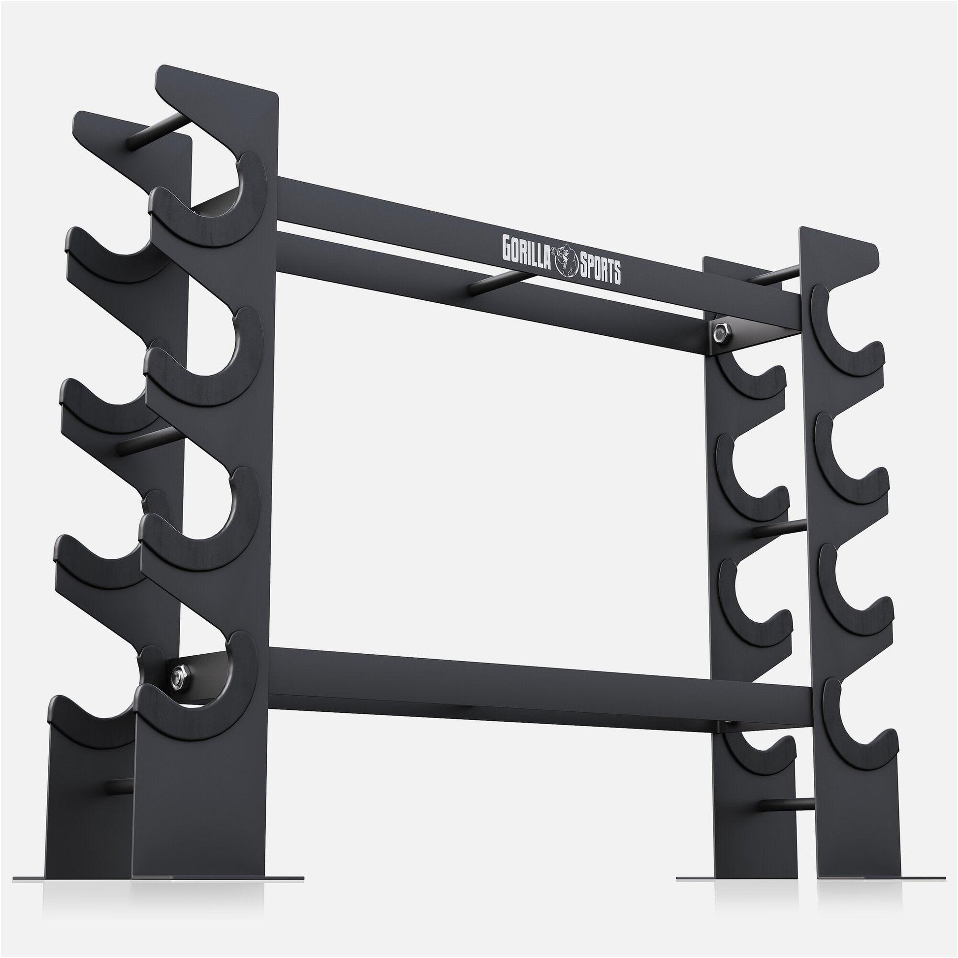 Soporte Multifuncional para Mancuernas y Kettlebells - Gorilla Sports ES