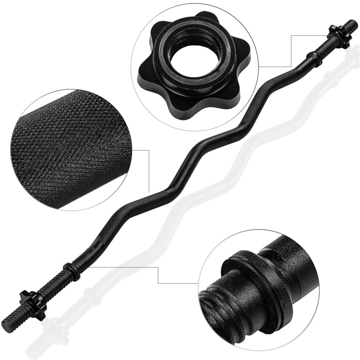Barra de Curl Z 120 cm - 130 cm - Gorilla Sports ES