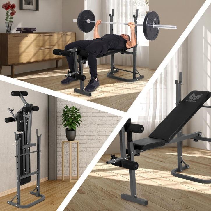Banco Multiinclinado con Curl de Piernas E-Series - Gorilla Sports ES