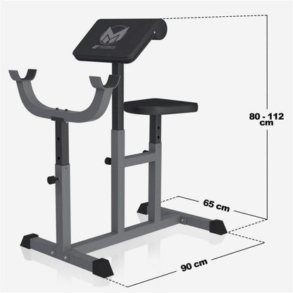 Banco de Musculación con Curl Predicador E-Series - Gorilla Sports ES