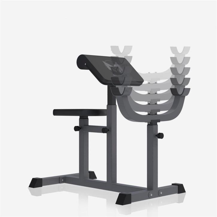 Banco de Musculación con Curl Predicador E-Series - Gorilla Sports ES