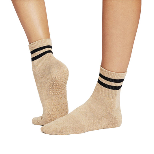 Calcetines Grip Aria Camel Stripe - Gorilla Sports ES