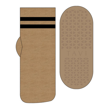 Calcetines Grip Aria Camel Stripe - Gorilla Sports ES