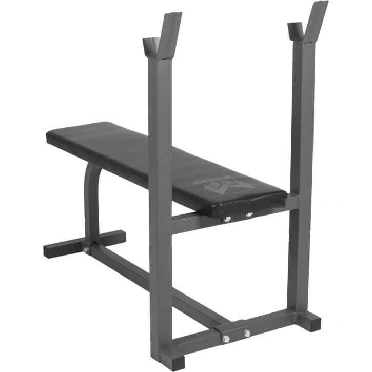 Banco Plano de Musculación con Soporte para Barra E-Series - Gorilla Sports ES