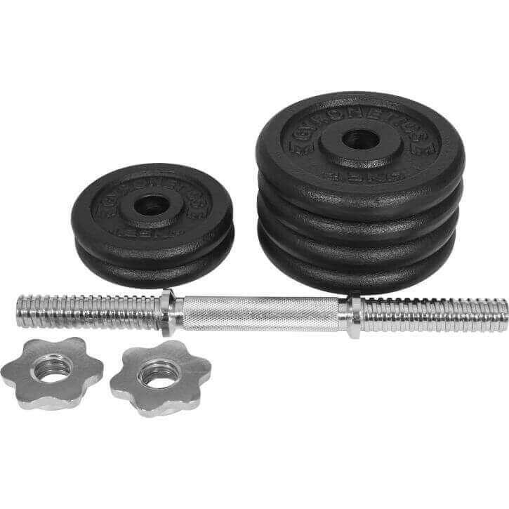 Set de Mancuernas 25 mm de Hierro Fundido E-Series 15 - 30 kg - Gorilla Sports ES