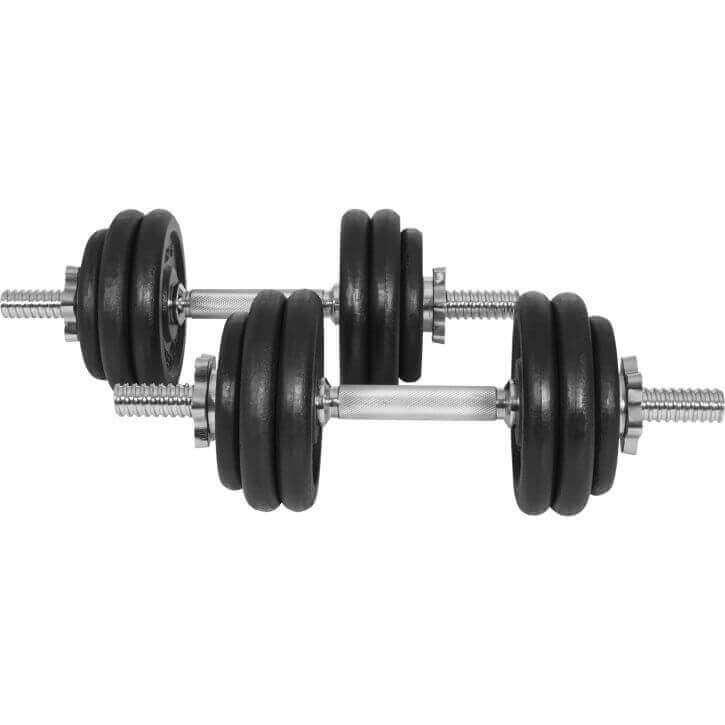 Set de Mancuernas 25 mm de Hierro Fundido E-Series 15 - 30 kg - Gorilla Sports ES