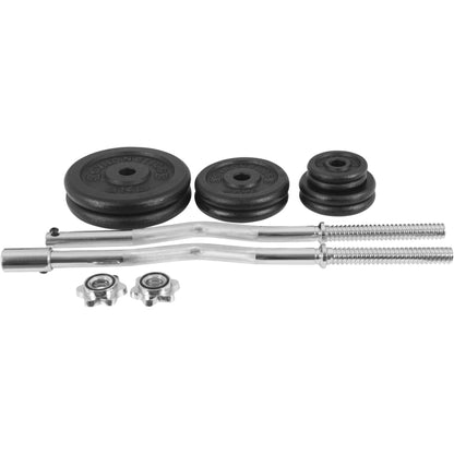Set de Barra Desmontable y Discos de Hierro Fundido E-Series - 23,5 kg - Gorilla Sports ES