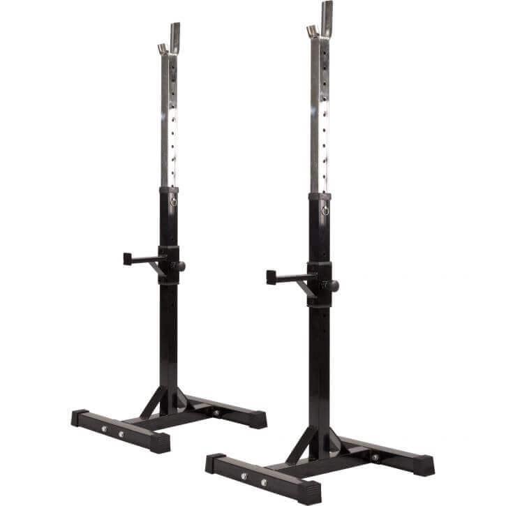 Banco con Soporte para Barra + Set de Pesas Olímpicas de Goma con Triple Agarre - 150 kg - Gorilla Sports ES