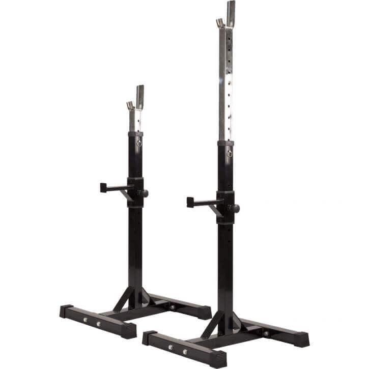 Banco con Soporte para Barra + Set de Pesas Olímpicas de Goma con Triple Agarre - 150 kg - Gorilla Sports ES