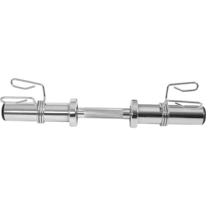 Set de Curl Z y Discos de Pesas Olímpicos de Goma con Triple Agarre - 75 kg - Gorilla Sports ES
