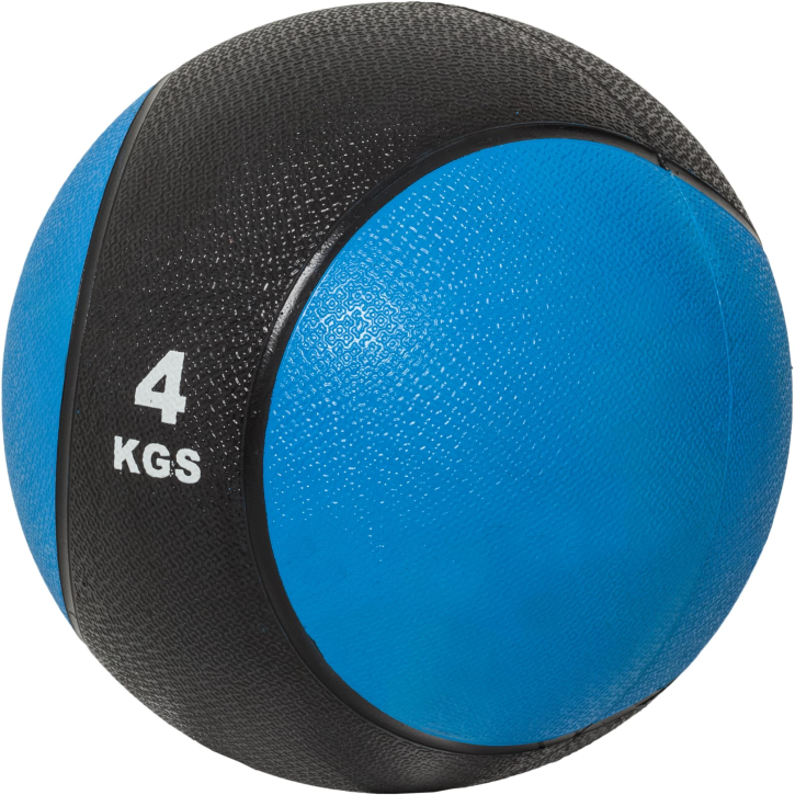 Balón medicinal 4 kg en azul-negro