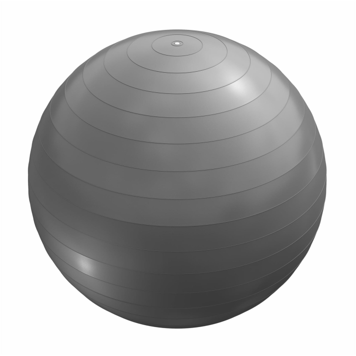 Balón de fitness 55 cm gris