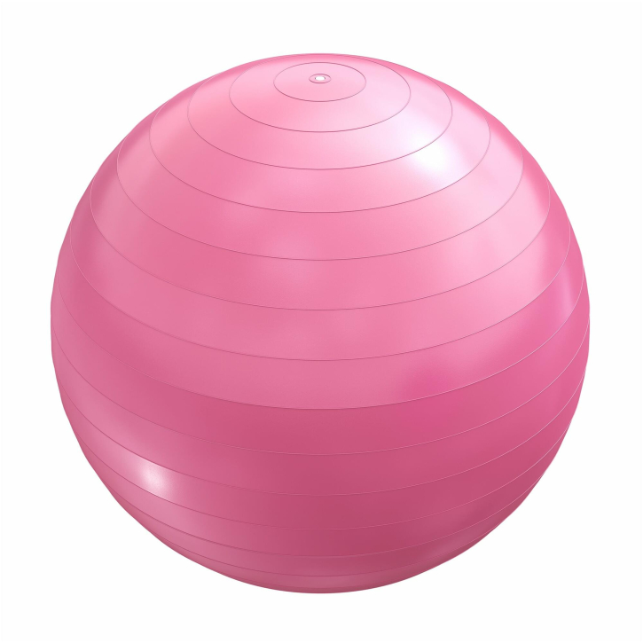 Pelota de gimnasia pelota fitness rosa 55 cm