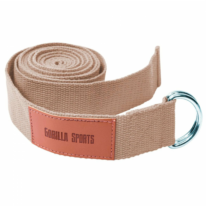Cinturón de yoga en marrón 260 x 3,8 cm
