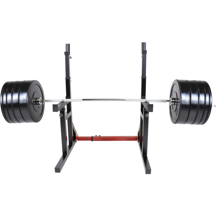 Rack para sentadillas con juego de barra y pesas olímpicas incluidas de 170 kg